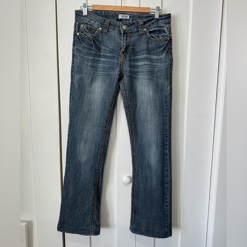 Blue Crush, Dark Wash Denim Bootcut Jeans, Size 9